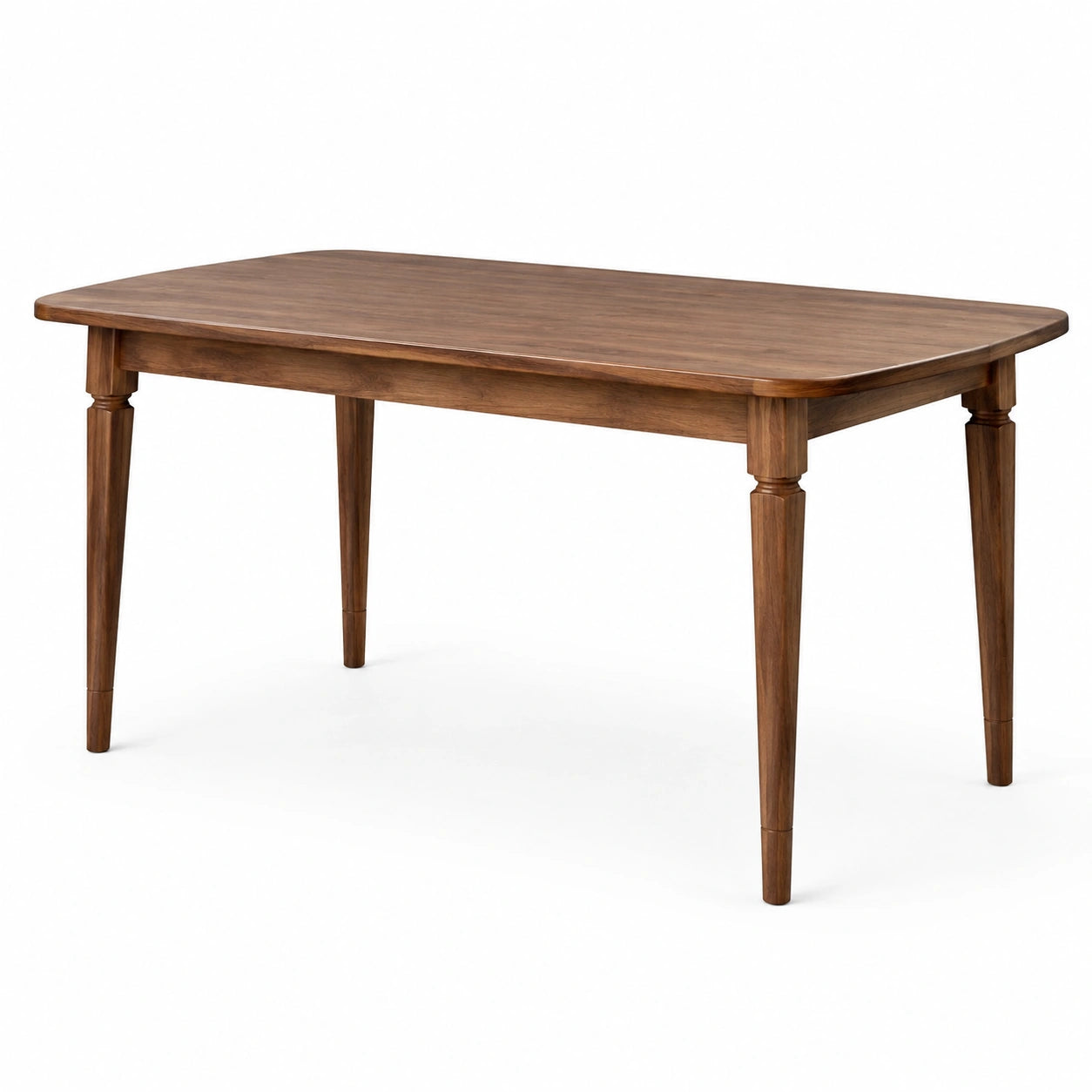 Table à manger rectangulaire en bois marron