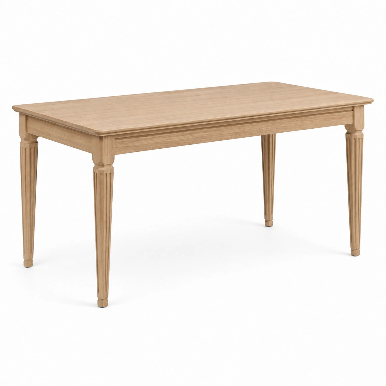 Table à manger en chêne bois clair 180x90x75 cm